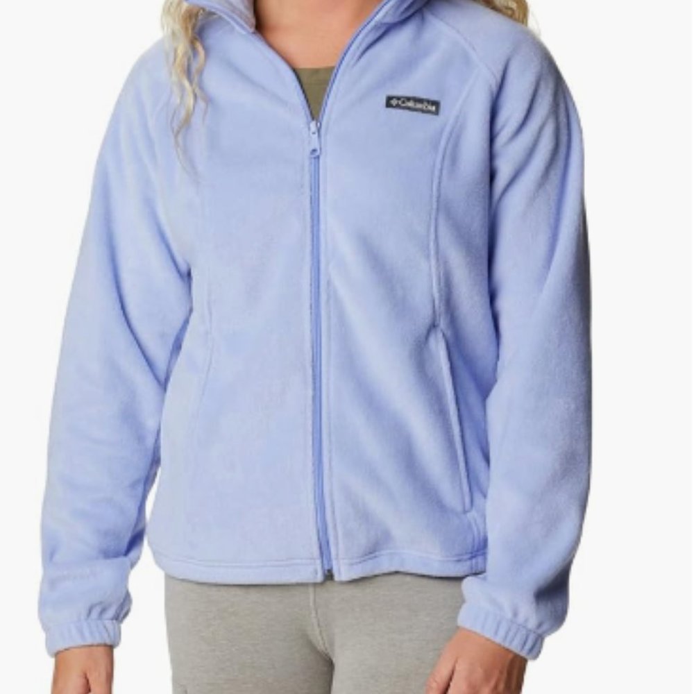 Columbia Women's Blue Periwinkle Full Zip Fleece Jacket NWOT Size XXL/16